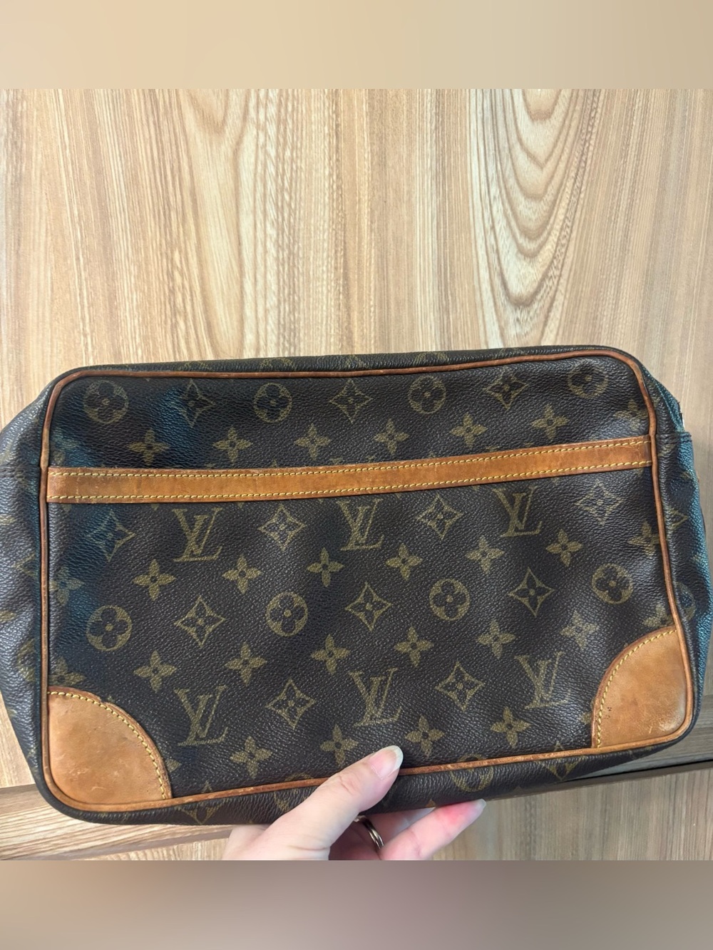Auth Louis Vuitton Monogram Trocadero Shoulder Bag no strap Firm Price